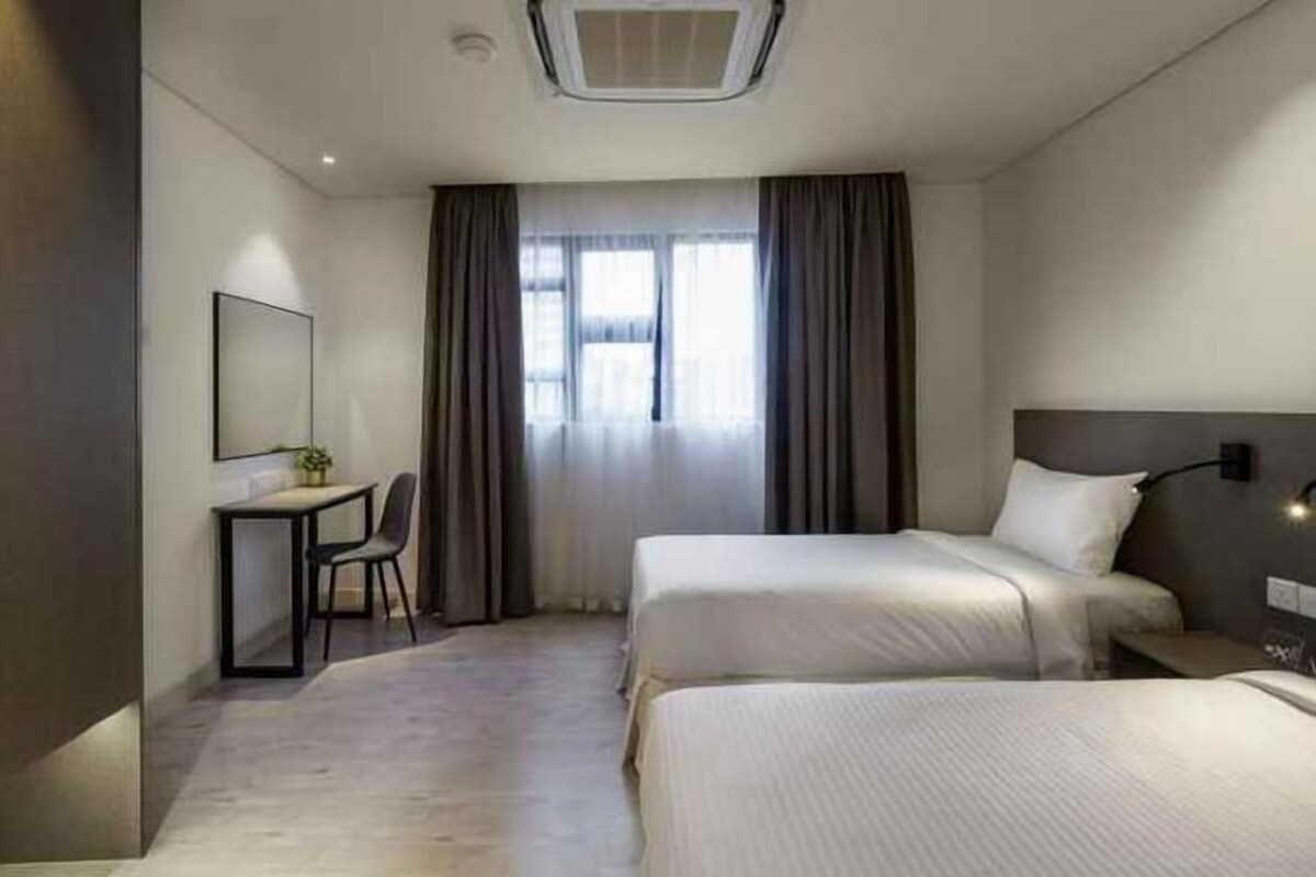 In-room safe, desk, iron/ironing board, WiFi (free)