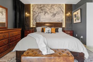4 chambres, coffre-fort, fer et planche à repasser, lit de bébé portatif