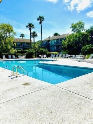 Outdoor pool - Lagoon Villa 25 - Heart of Wild Dunes! Beach/Pool! (Isle of Palms)