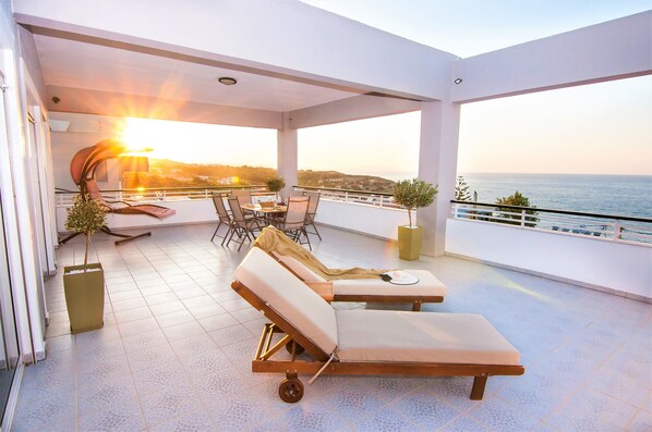 Terrace/patio - Villa Sea Horizon (Rethymno)