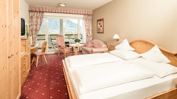 Ropa de cama de alta calidad y minibar