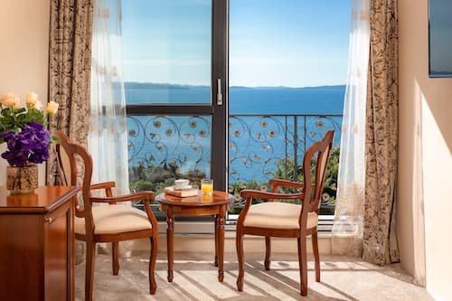 Blick vom Balkon
