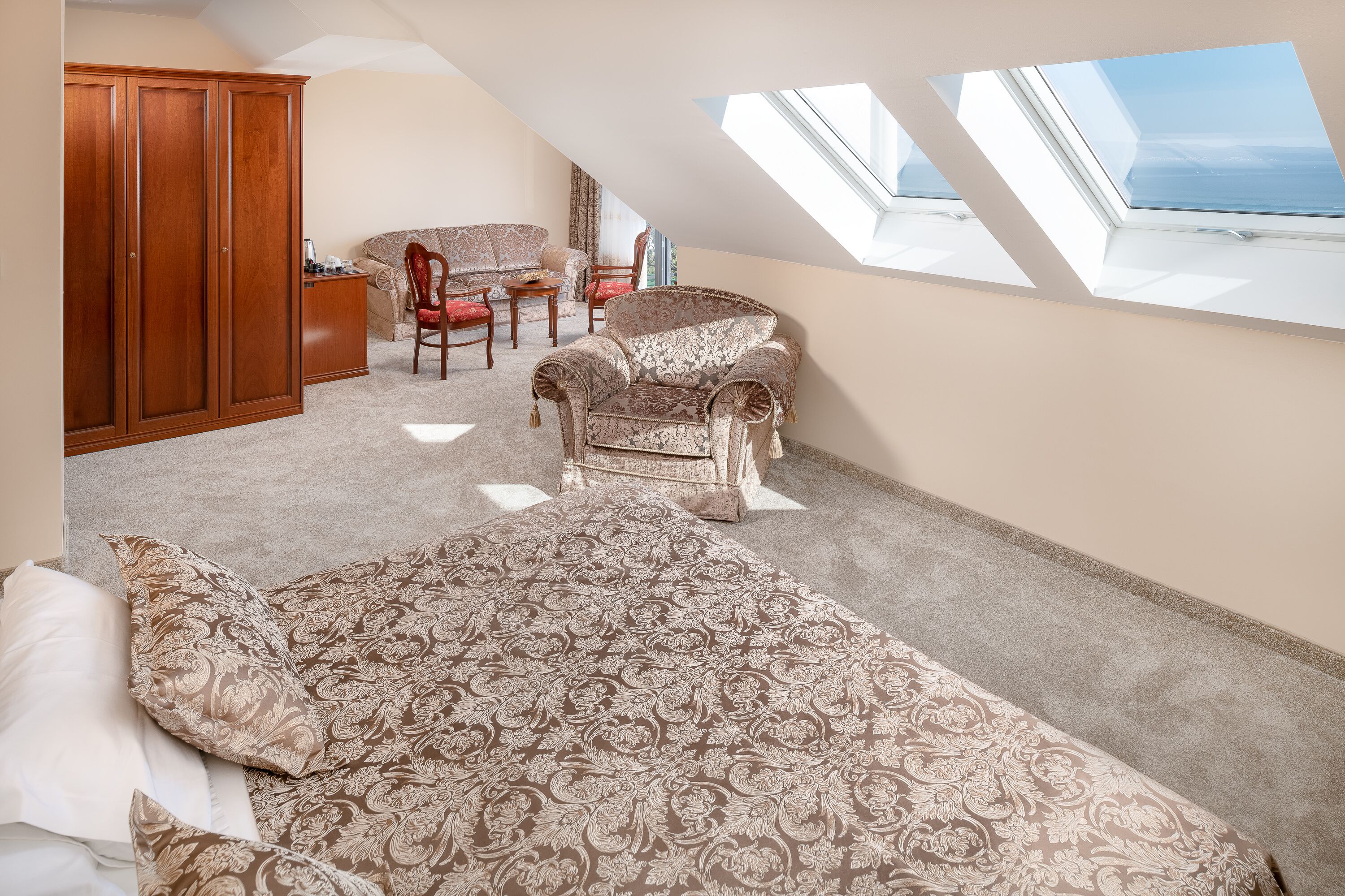 junior suite, sea view | 1 bedroom, egyptian cotton sheets, premium bedding, down duvets