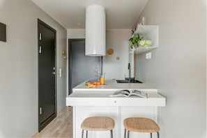 Superior Studio Apartment For Two with balcony | Private kitchen | Fridge, microwave, oven, stovetop