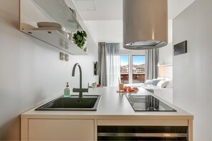 Superior Studio Apartment For Two with balcony | Private kitchen