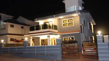 Front of property – evening/night