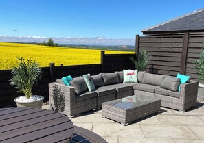 Premium House, 3 Bedrooms (Lodge 4) | Terrace/patio - Elderburn Luxury Lodges (St. Andrews)