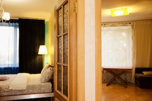 Iron/ironing board, free cots/infant beds, free WiFi