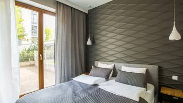 Iron/ironing board, cots/infant beds, free WiFi, bed sheets