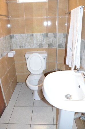 Habitación individual | Baño | Regadera, regadera tipo lluvia, amenidades de baño gratuitas, toallas