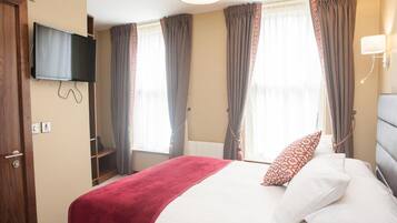 Desk, iron/ironing board, free WiFi, bed sheets