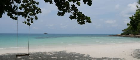 On the beach, beach bar