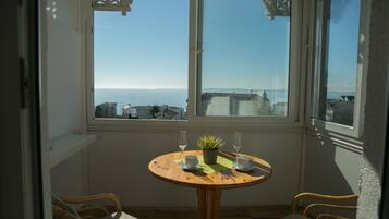 Apartment, Private Bathroom, Sea View | Balcony view