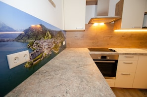 Apartment, 2 Schlafzimmer, Bergblick | Eigene Küche | Kühlschrank, Mikrowelle, Ofen, Herdplatte