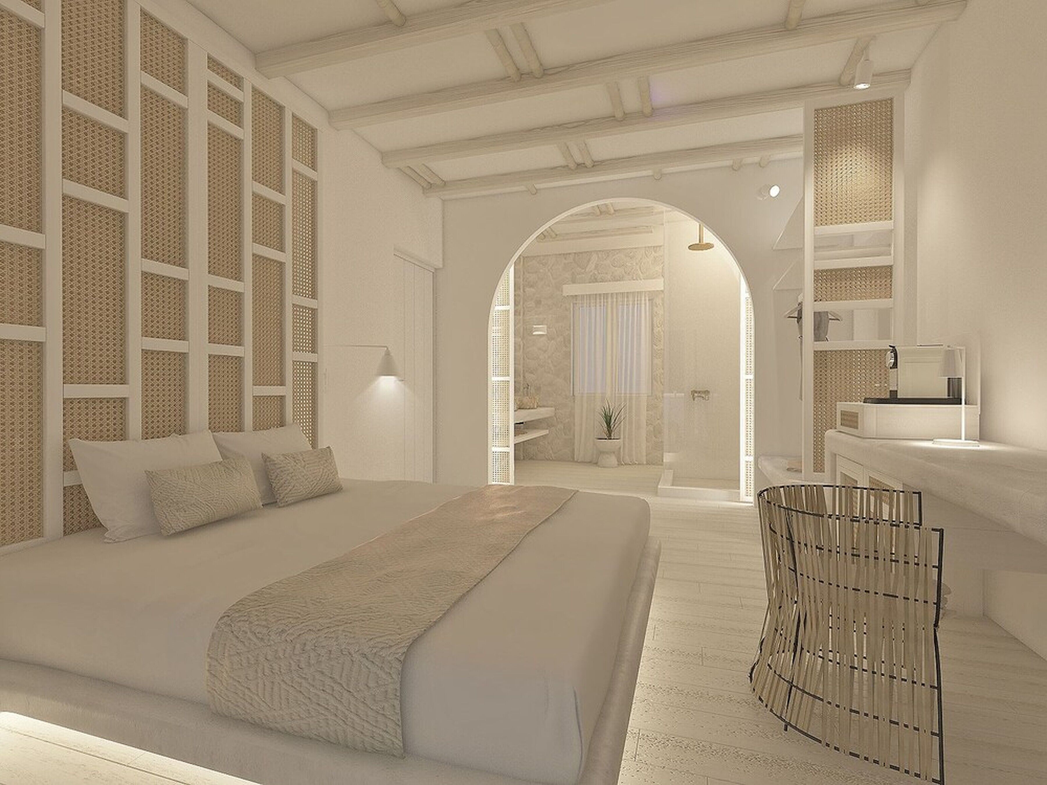 executive suite with outdoor hot tub and sea view  | 1 bedroom, minibar, in-room safe, individually decorated