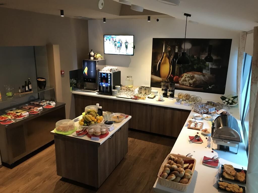 daily buffet breakfast (eur 14.5 per person)