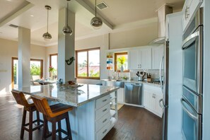 Luxury House, 4 Bedrooms, Private Pool, Lakeside | Living area | Flat-screen TV, DVD player - Villa Laguna Gecko (Placencia)