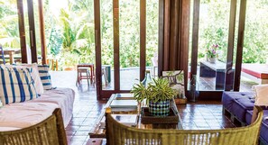 Superior House, Poolside | Living area | Flat-screen TV - Praia do Espelho Charm Paradise (Porto Seguro)