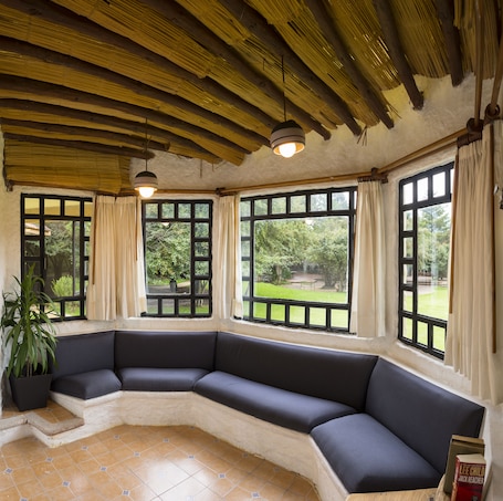 Vista al jardín. Hotel Bosques del Sol Suites