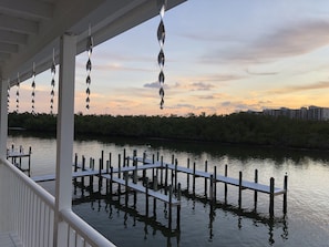 Property grounds - Pavillion Club Condo with dock and pool on the Gulf.  Discount on extended stays (Marco Island)