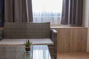 Deluxe Quadruple Room, 2 Double Beds | View from room - Rainbow Hotel (Magong)