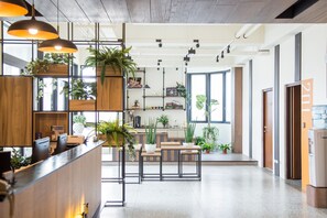 Sitteområde i lobbyen