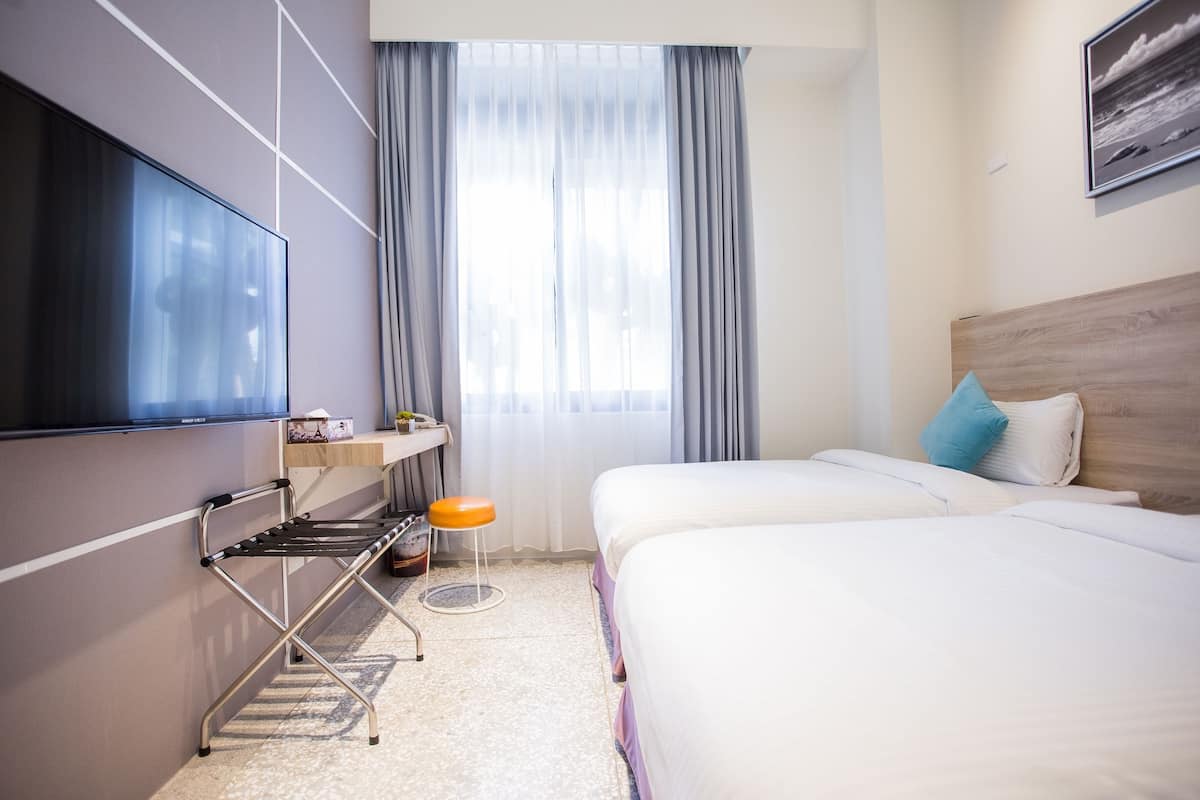 Standard Twin Room, 2 Single Beds | Desk, blackout curtains, free WiFi, bed sheets