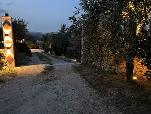 Property grounds -  "Little cottage
 surrounded by olive and almond trees (Noto)