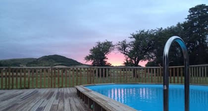 Restored character house in a park with private heated swimming pool