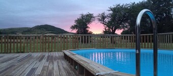 Restored character house in a park with private heated swimming pool