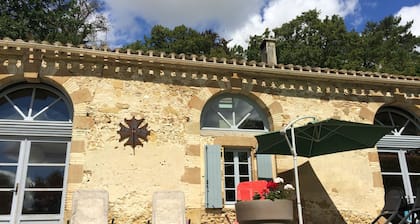 Restored character house in a park with private heated swimming pool