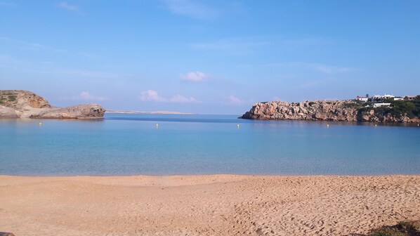 Beach nearby, sun-loungers