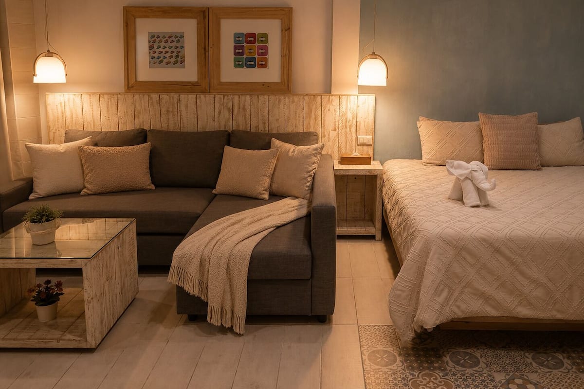 Basic Double Room | Premium bedding, blackout drapes, cribs/infant beds, free WiFi