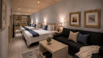 Family Room, 1 Bedroom | Premium bedding, blackout curtains, cots/infant beds, free WiFi