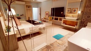Basic Double Room | Premium bedding, blackout drapes, cribs/infant beds, free WiFi - Azure Inn (Hengchun)