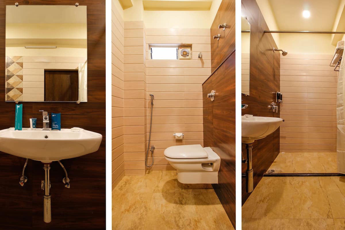 basic room | bathroom | shower, free toiletries