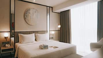 Kamar Double Eksekutif | 1 kamar tidur, brankas, meja kerja, dan kedap suara