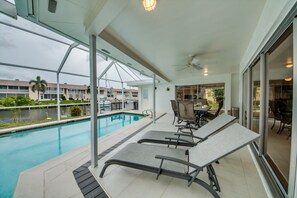 A heated pool