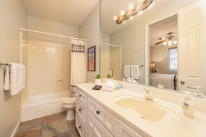 Hair dryer, towels