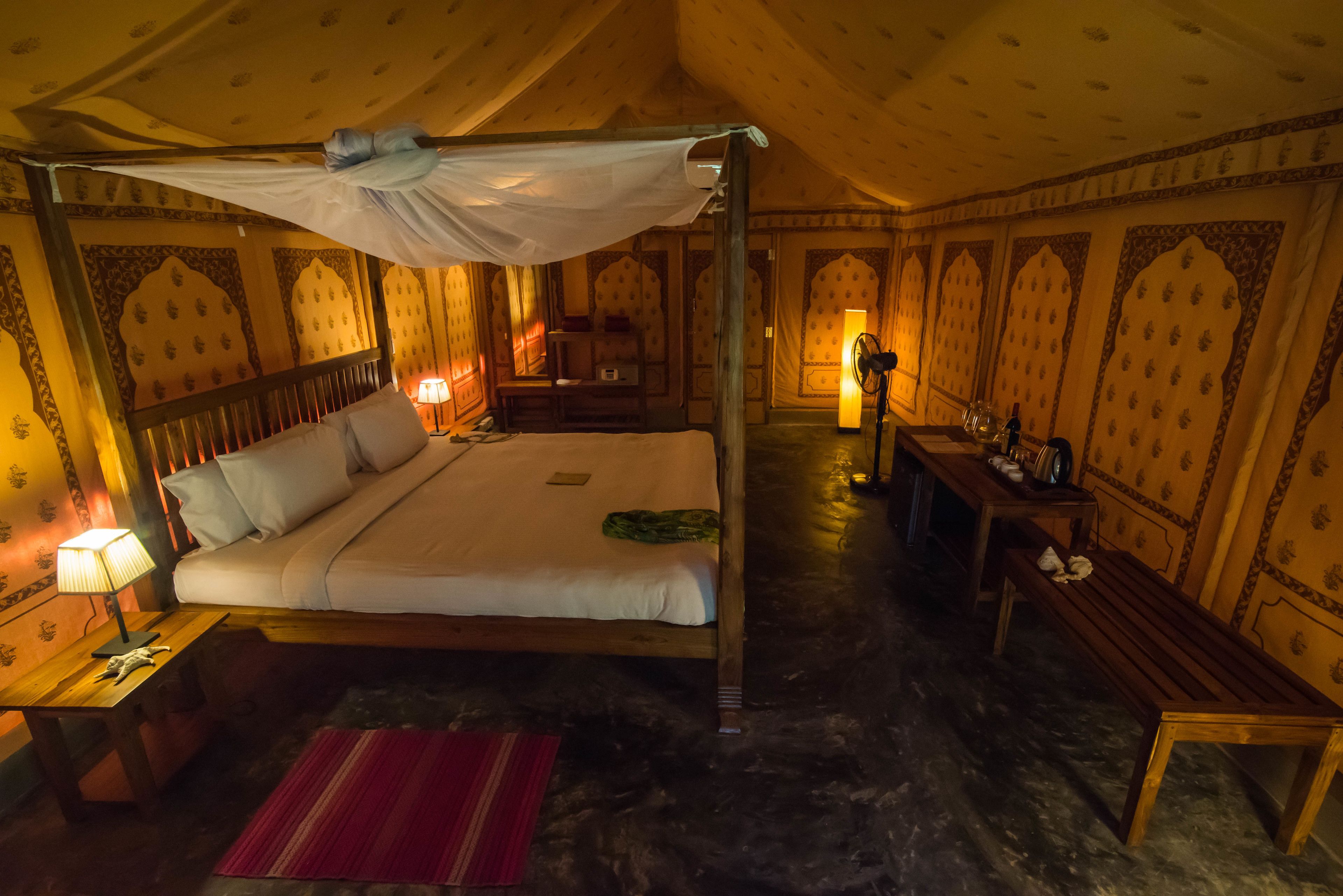 tented cottage | living room