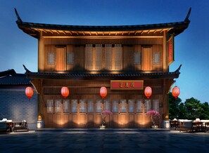 Front of property – evening/night
