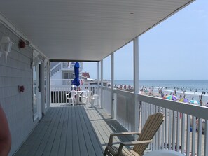 Property grounds - This  is on Misquamicut Beach 2  Bedroom 1 Bath Condo  350 feet of private beach (Westerly)
