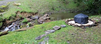Running Branch Lodge (cabin) Nantahala,rafting,zipline,Wifi, dtv, firepit,stream