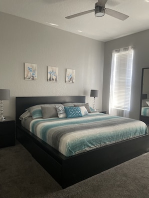 4 bedrooms, iron/ironing board, free WiFi, bed sheets