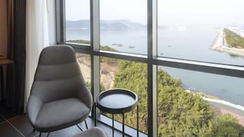 Premium Double Room, 1 King Bed, Private Bathroom, Beachfront | Down comforters, soundproofing, free WiFi, bed sheets