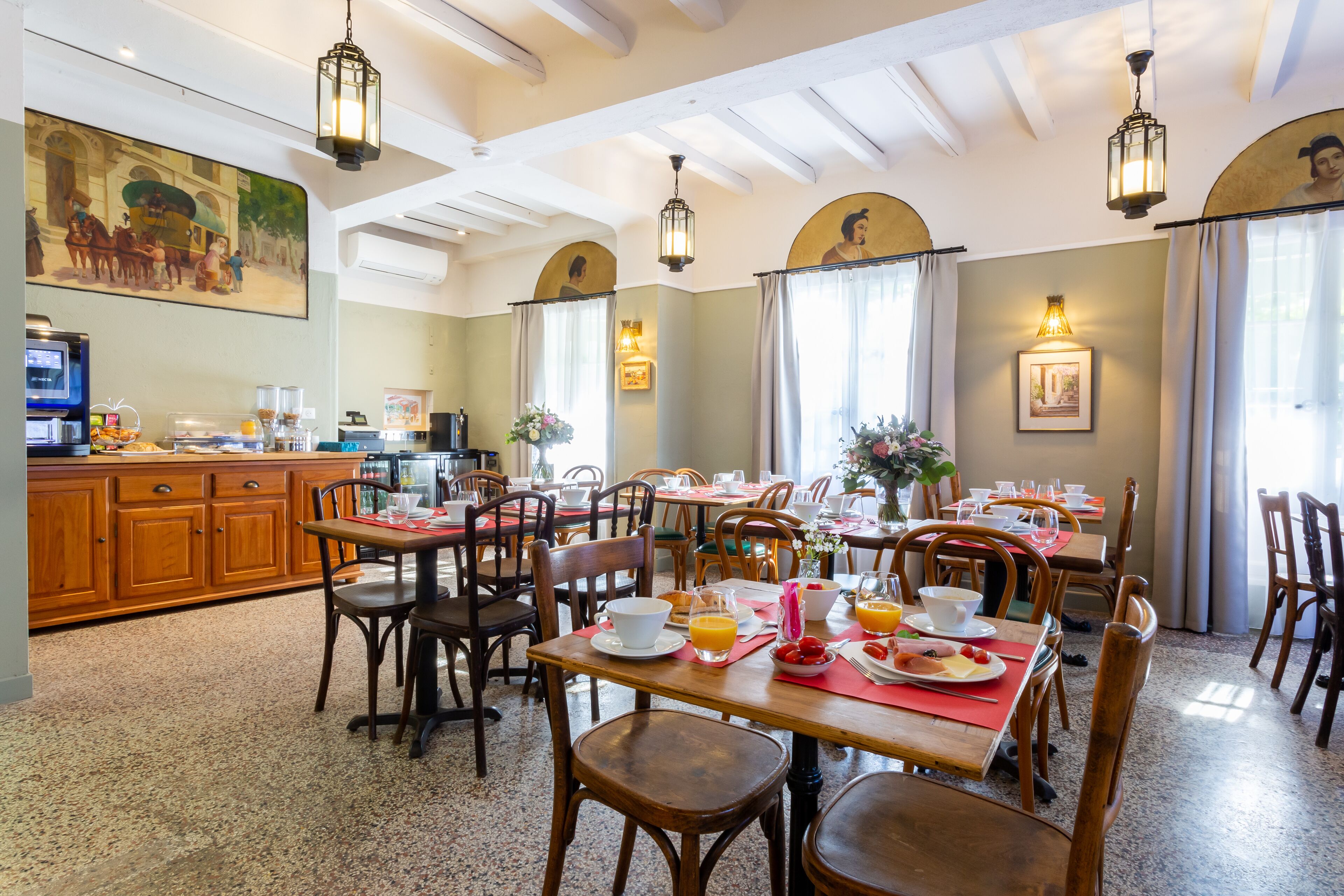 daily buffet breakfast (eur 13 per person)