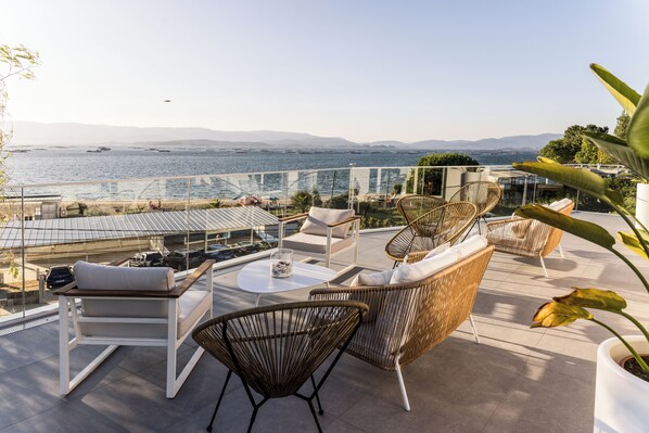 Rooftop terrace - Hotel Leal La Sirena (Vilanova de Arousa)
