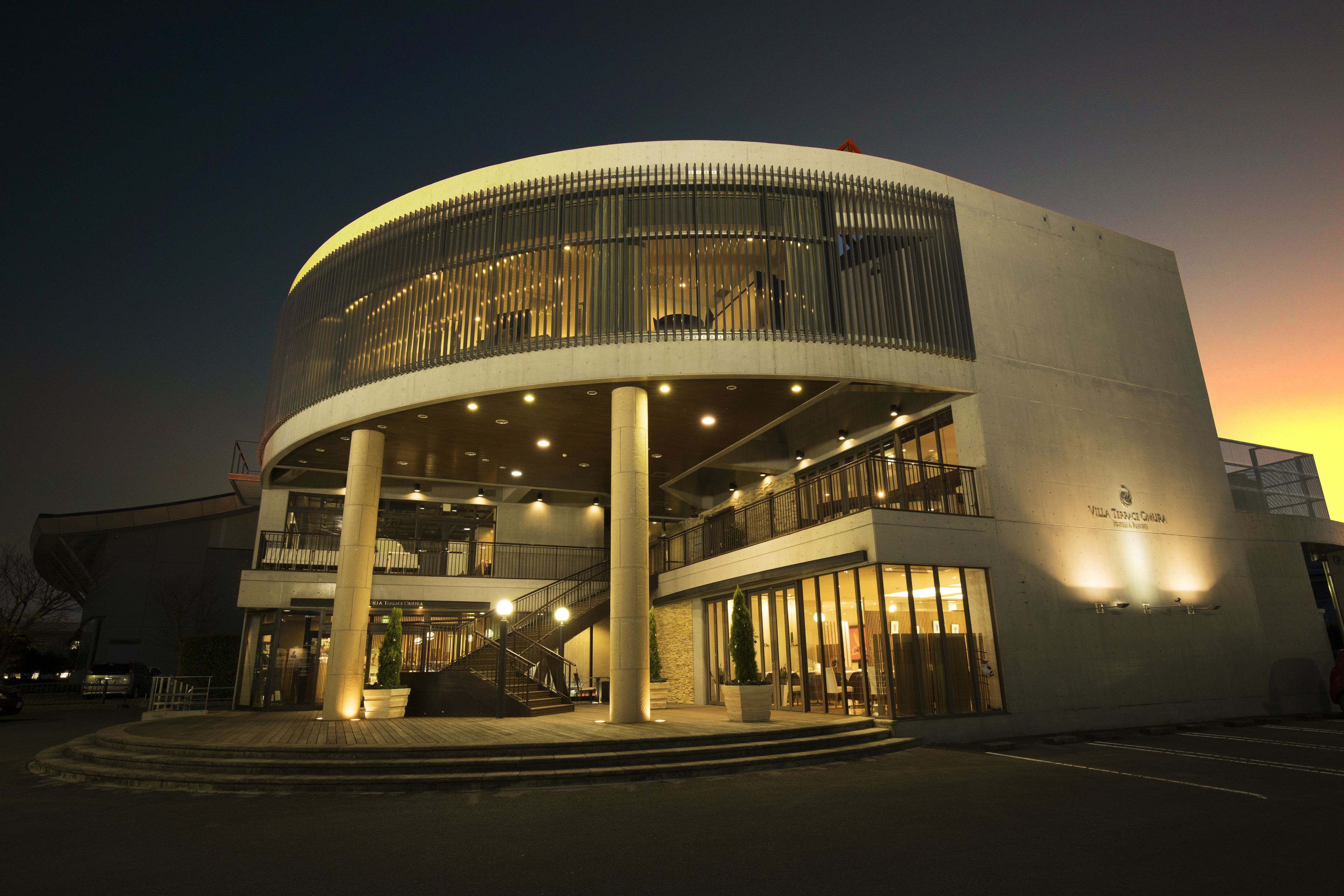 front of property – evening/night