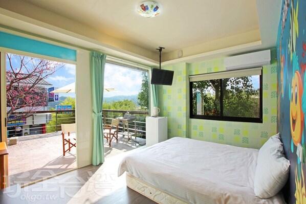 Superior-Vierbettzimmer, Bergblick | Kostenloses WLAN