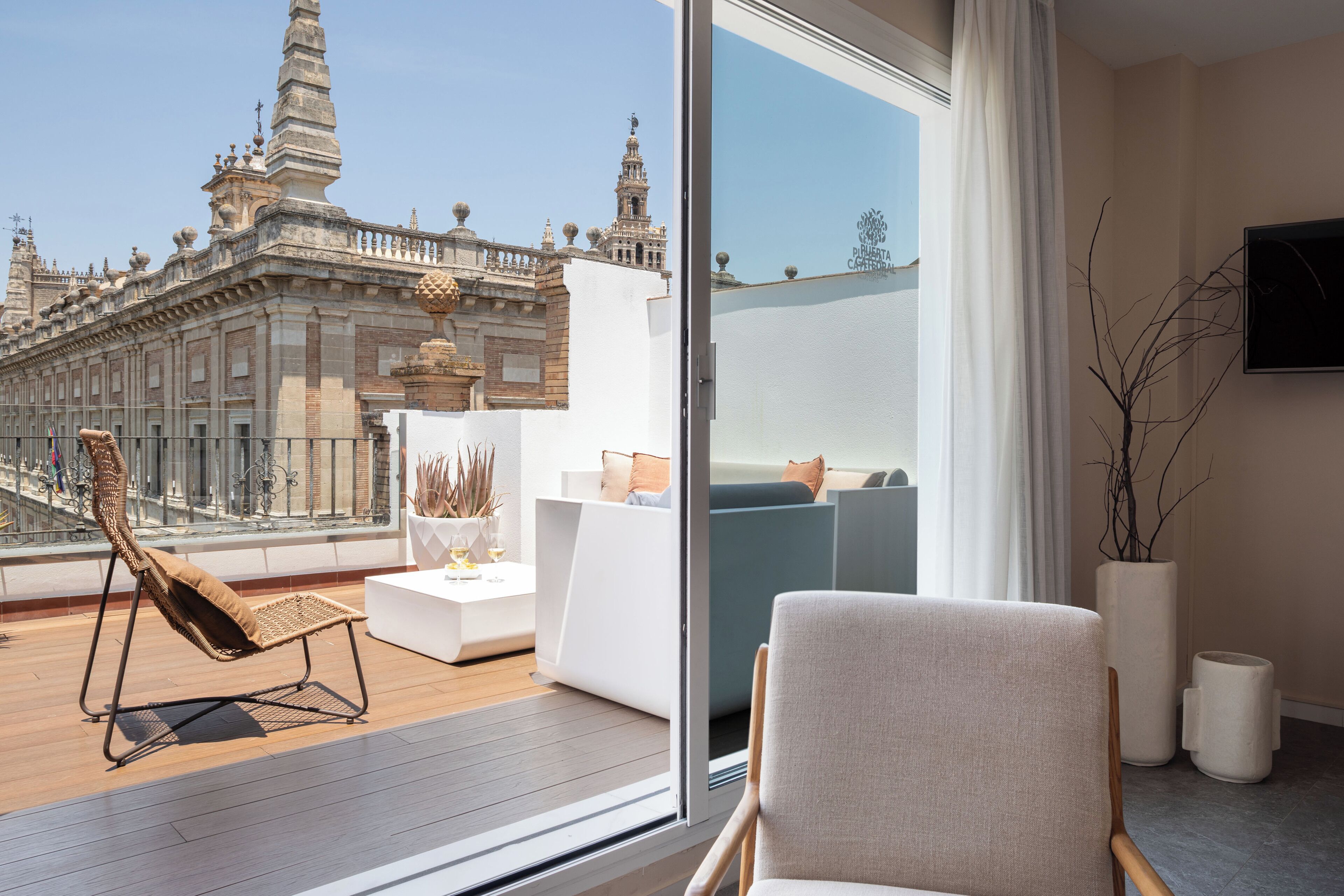 Design Penthouse, 1 Bedroom, Terrace, City View | 1 bedroom, premium bedding, down comforters, in-room safe